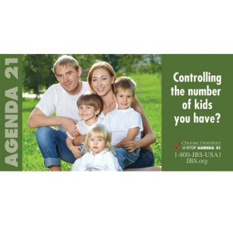 DOWNLOAD -  AGENDA 21: Controlling the number of kids you have? BANNER -4X8