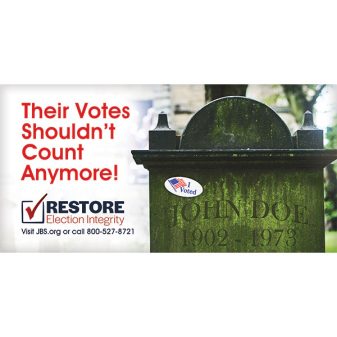 Restore Election Integrity Billboard version 4
