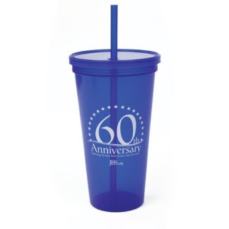 JBS 60th ANNIVERSARY STADIUM CUP W/STRAW-0