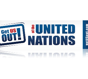 Get US out! of UN bumper sticker-0