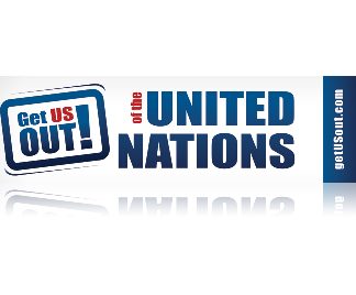 Get US out! of UN bumper sticker-0