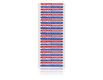 This is a Republic, NOT a Democracy envelope stickers-0