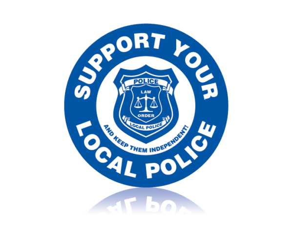 Support Your Local Police Lapel/Envelope Stickers-0